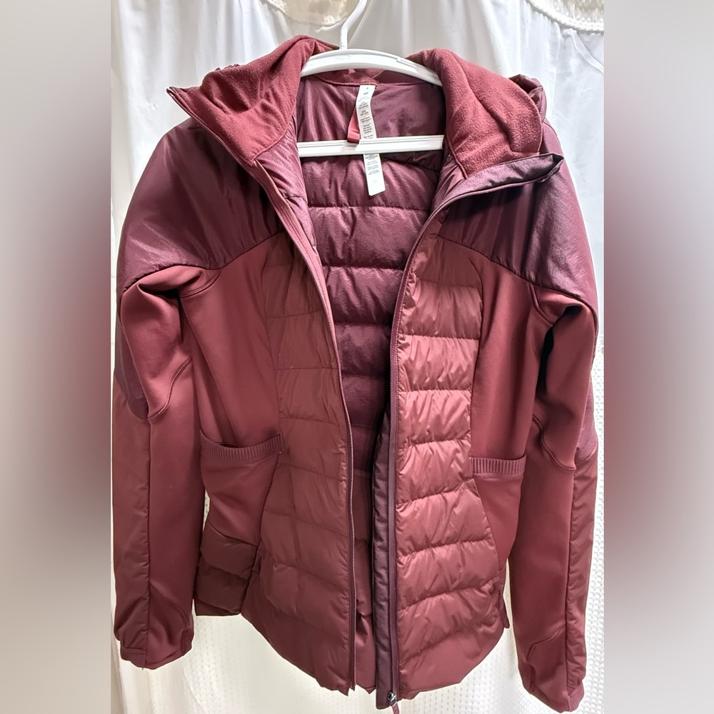 Lululemon Athletica Maroon Puffer Jacket
